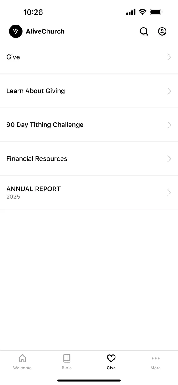 Screenshot #2 pour Alive Church App