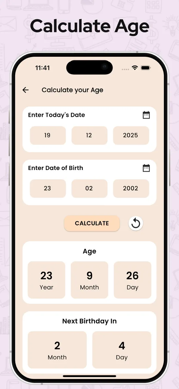 Screenshot #2 pour Age Calculator / Date of Birth