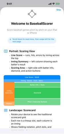 BaseballScorer Screenshot 10 of 10