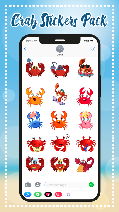 Screenshot #2 pour Crab Stickers Pack