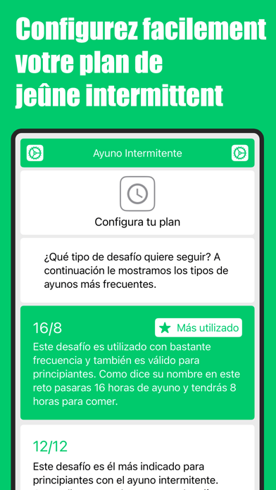 Screenshot #1 pour Jeûne intermittent facile 16/8