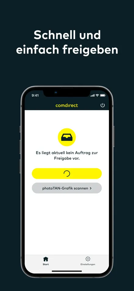 Zrzut ekranu aplikacji Comdirect 5