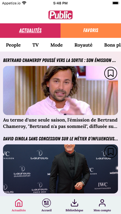 Public : Actu People Screenshot