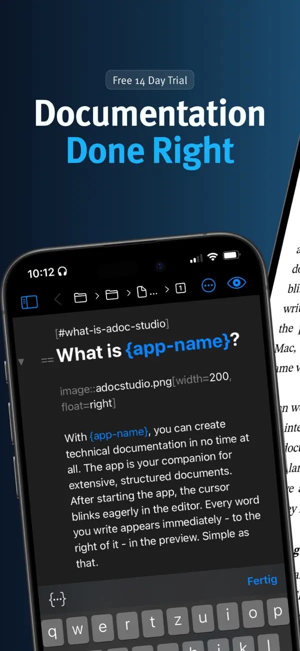 Screenshot #1 pour adoc Studio - Writing App