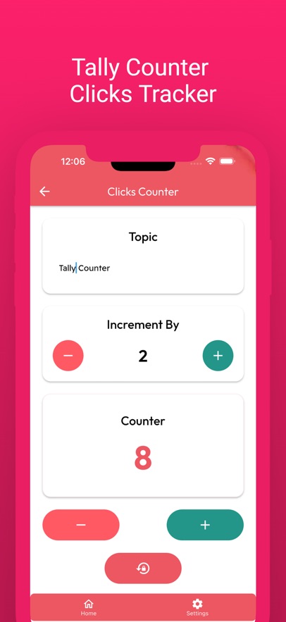 Tally Counter Clicks Tracker