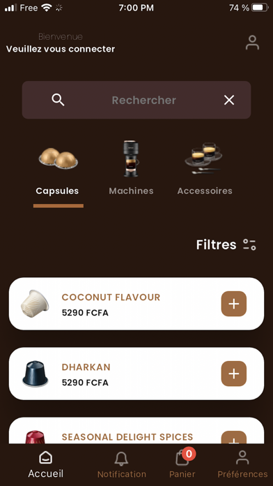 Dakar Café Express Screenshot