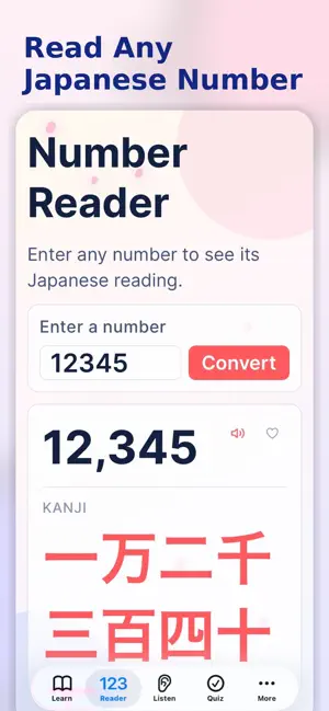 Japanese Numbers Trainer screenshot 2