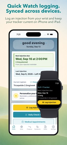 GLP-1 Tracker: Weight & Dose Screenshot 3 of 10