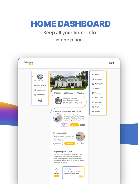 vipHome.app iPad screenshot 2 - Lifestyle app