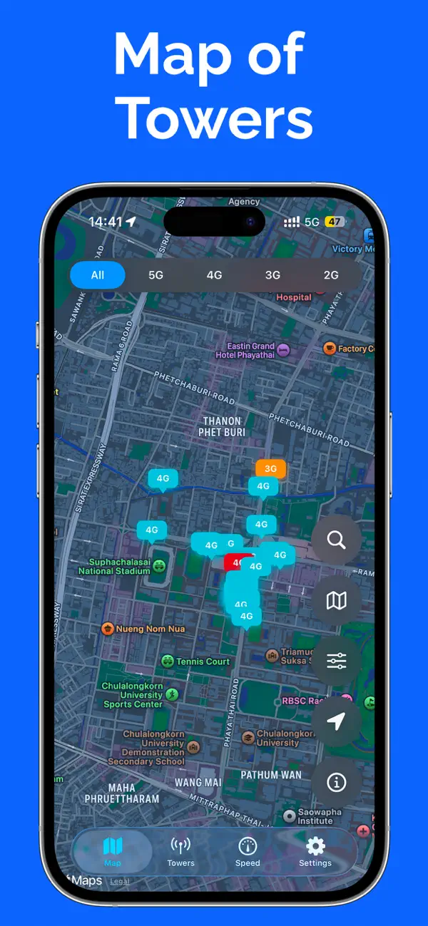 Screenshot #2 pour Cellular Tower: Find Signal 5G