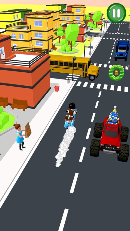 Bike Rider Pizza Delivery Game