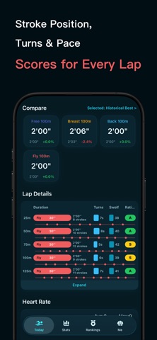 SwimGo - Swim Record Analysis Screenshot 2 of 6