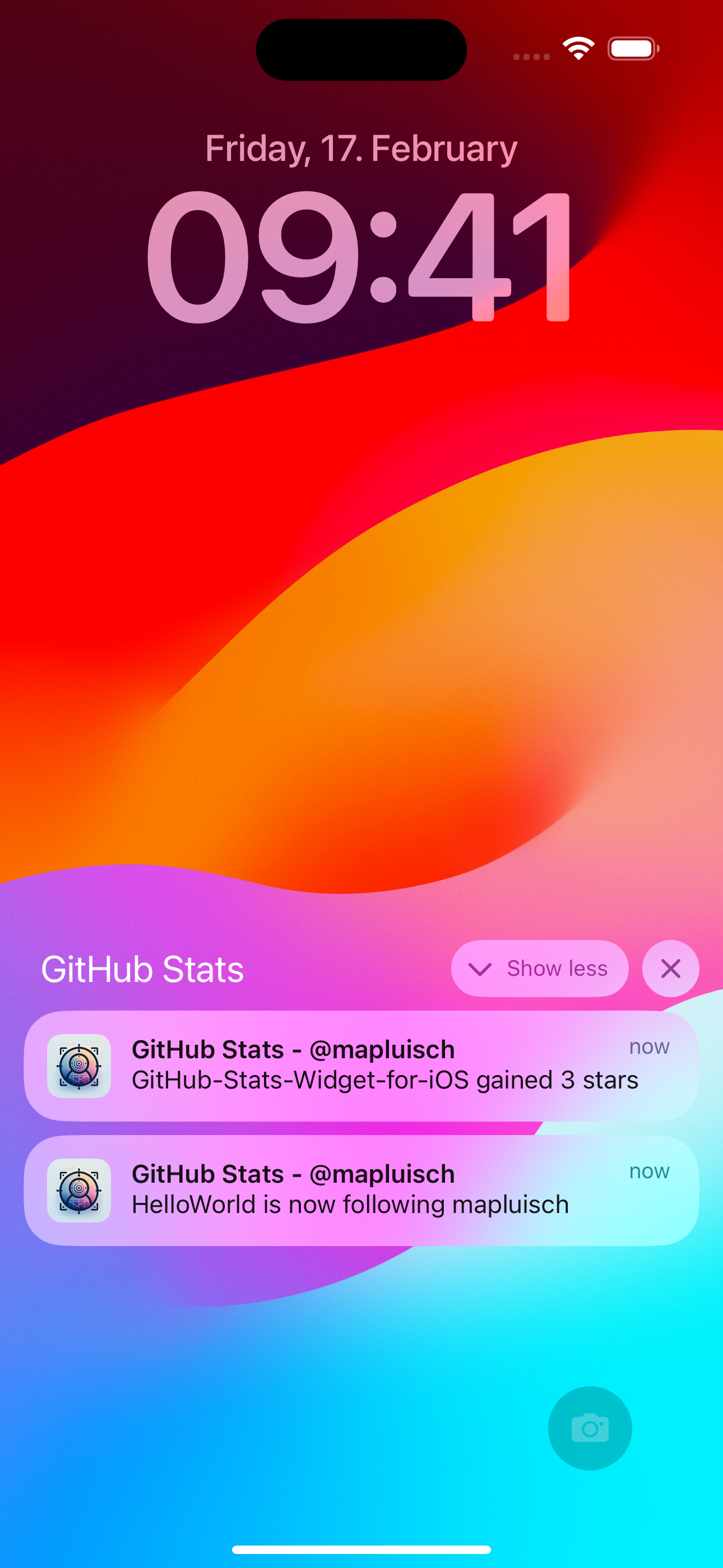 GitHub Stats Widget