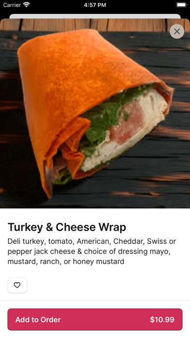 Wrapzody Gourmet Wrapz Deli iPhone screenshot 3 - Food & Drink app