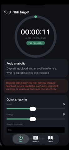 FastingWatcher screenshot