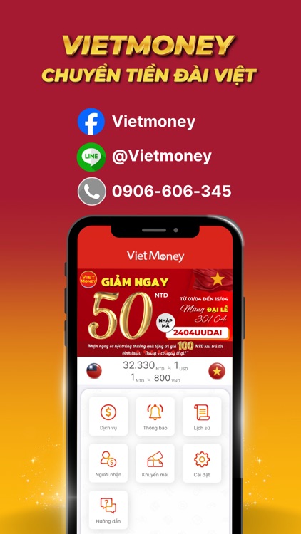 VietMoney：Đài Việt chuyển tiền screenshot-4