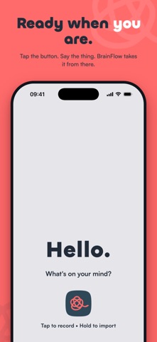 BrainFlow: AI Voice Notes screenshot