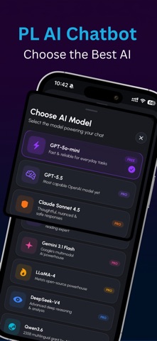 PL AI: Chatbot & AI Writer iPhone screenshot
