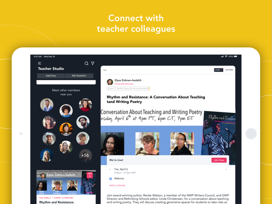 Write Now Teacher Studio iPad screenshot 1 - Education app