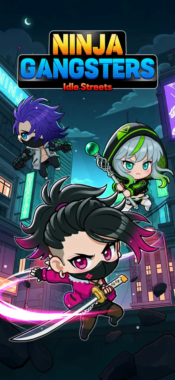 Ninja Gangsters: Idle Streets iOS Mod IPA screenshot 1 - iOS game interface