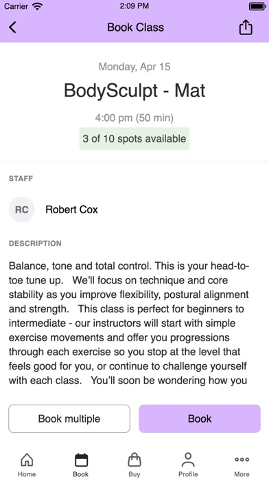 Bodybend Pilates Screenshot