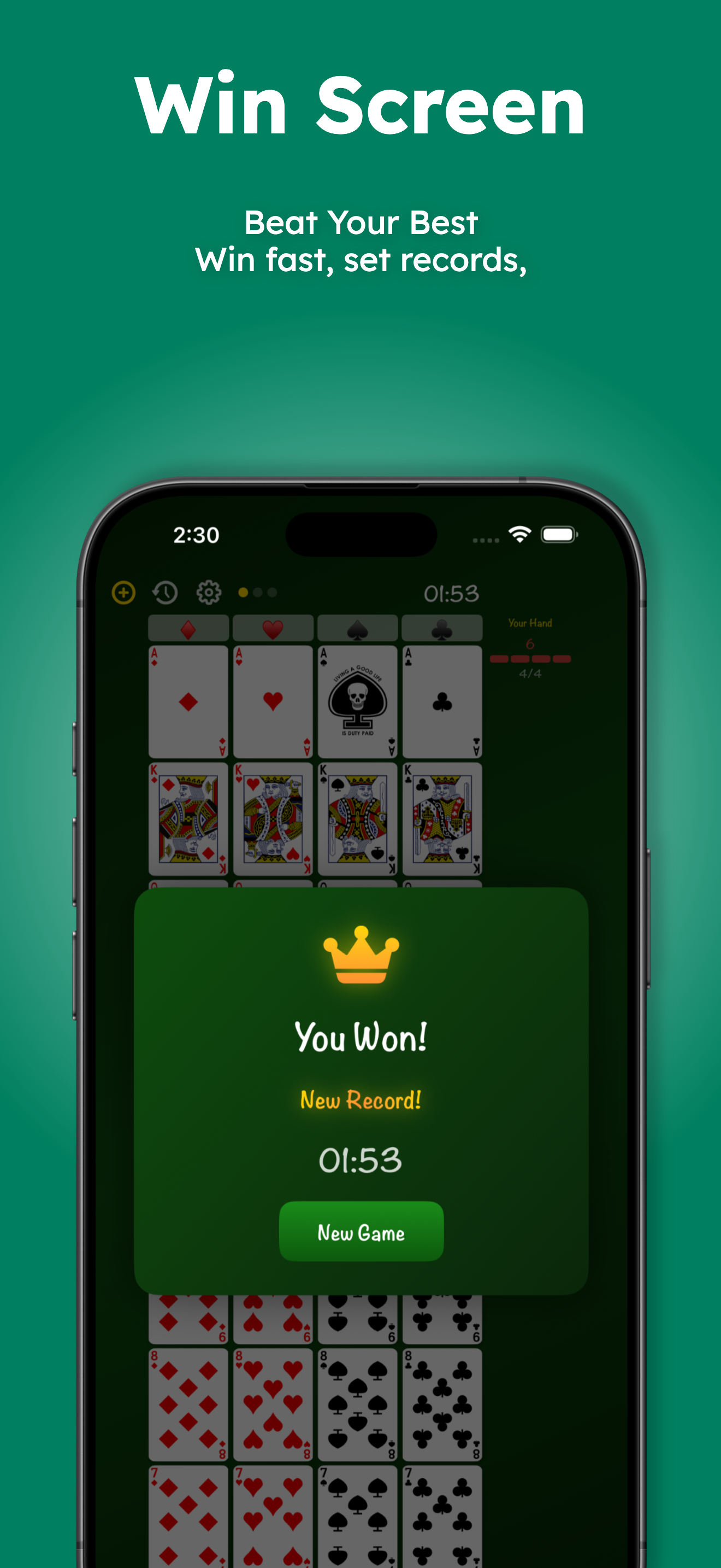 Solitaire - Six out screenshot 5