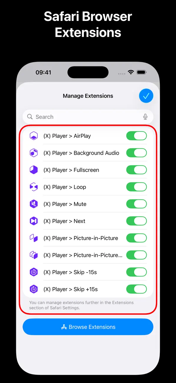 Screenshot #3 pour EXTENSION.app