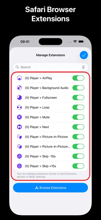 EXTENSION.app: Screenshot 3 von 9