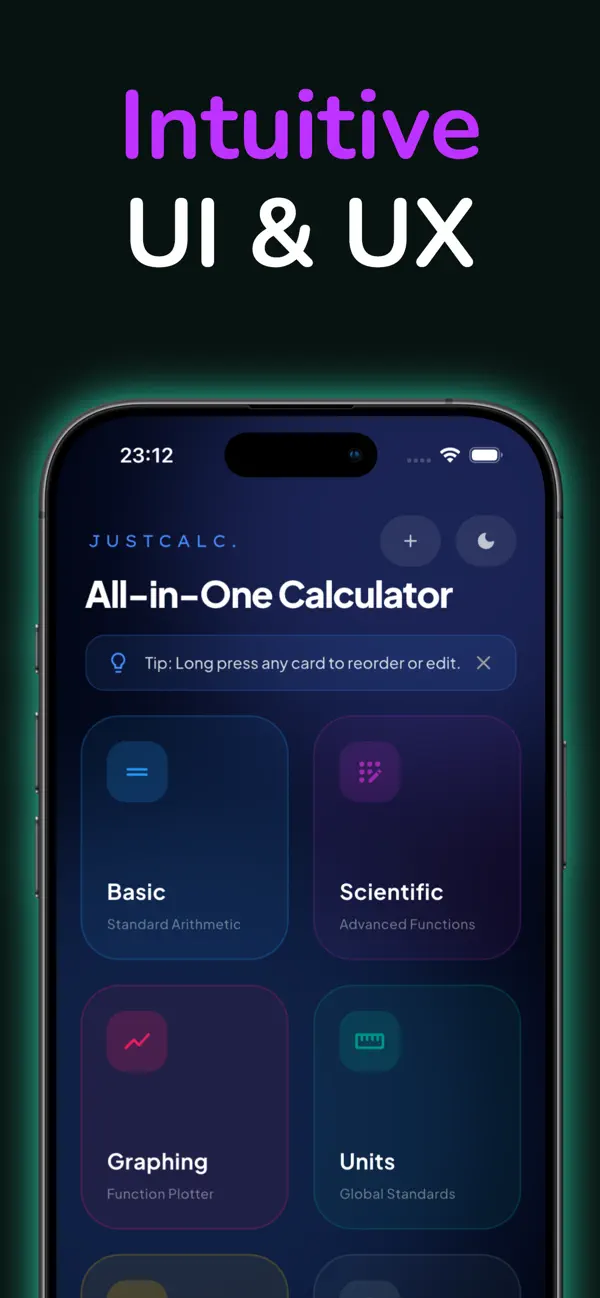 Screenshot #1 pour JustCalc: Smart Calculator