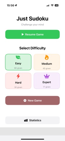 Just Sudoku. Screenshot 2 of 4