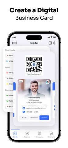 Digital Business Card - Kardly iPhone screenshot