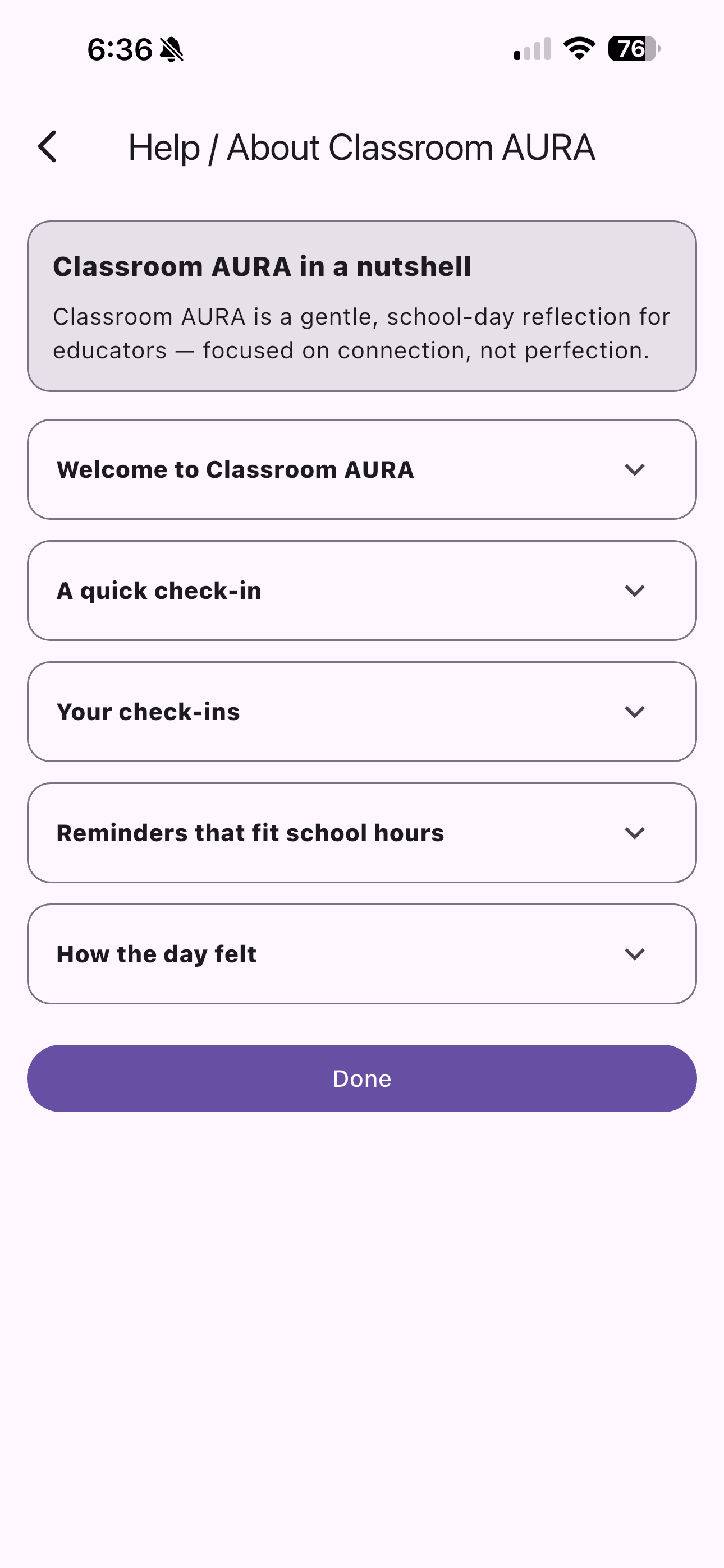 Secure Start Classroom AURA