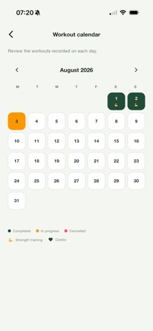 TreinaFit iPhone screenshot