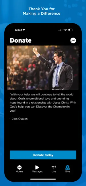 Joel Osteen Ministries screenshot 4
