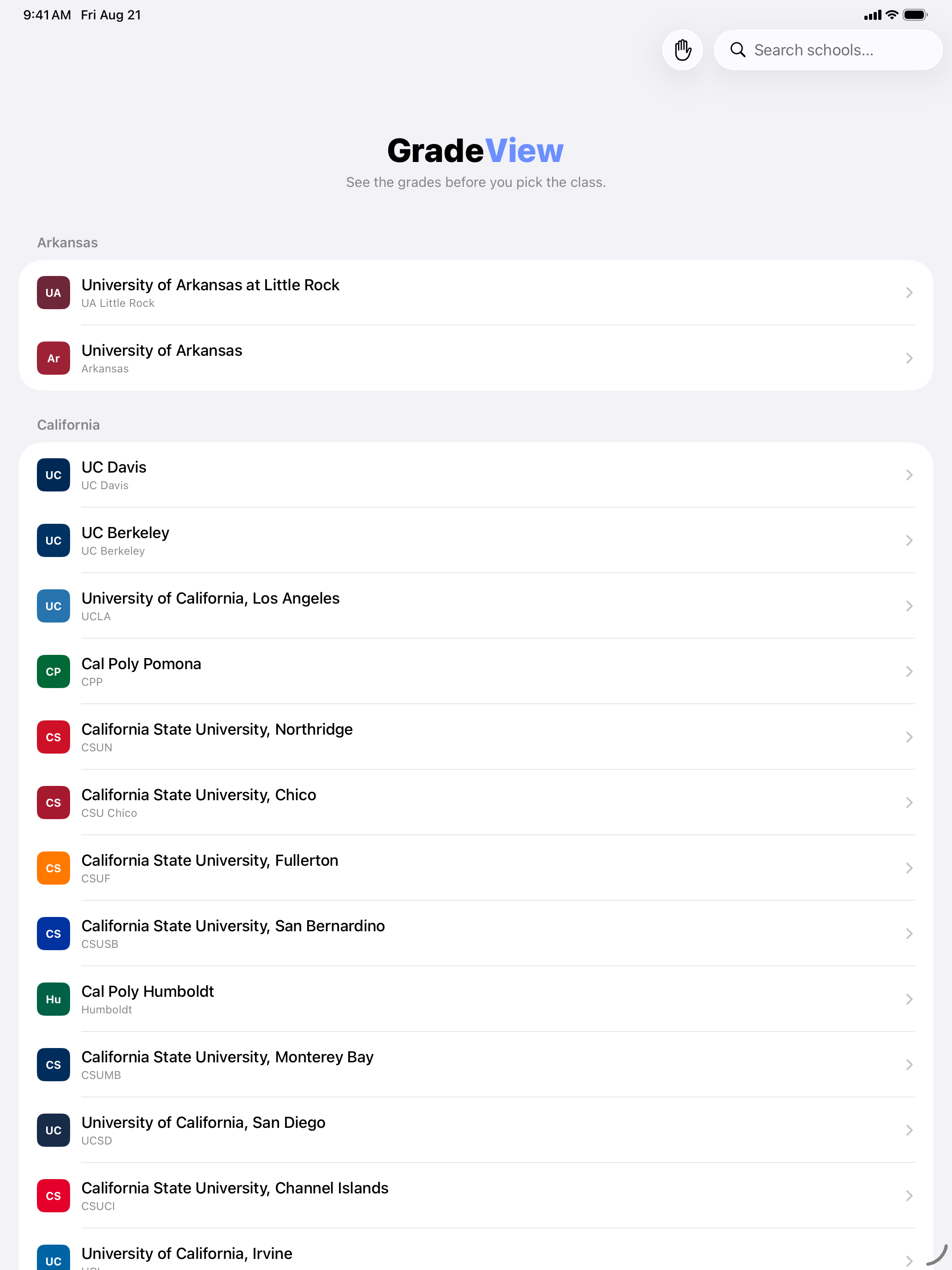 GradeView: Course Grade Data screenshot 5