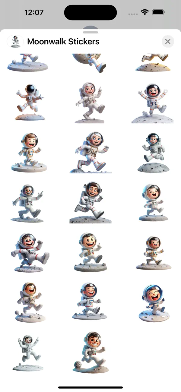 Screenshot #3 pour Moonwalk Stickers