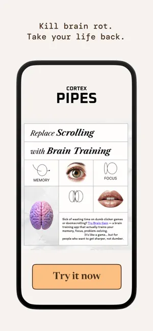 Cortex Pipes - Brain Trainer screenshot 4