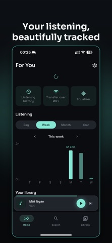 Synq - Hires Offline Music iPhone screenshot 1