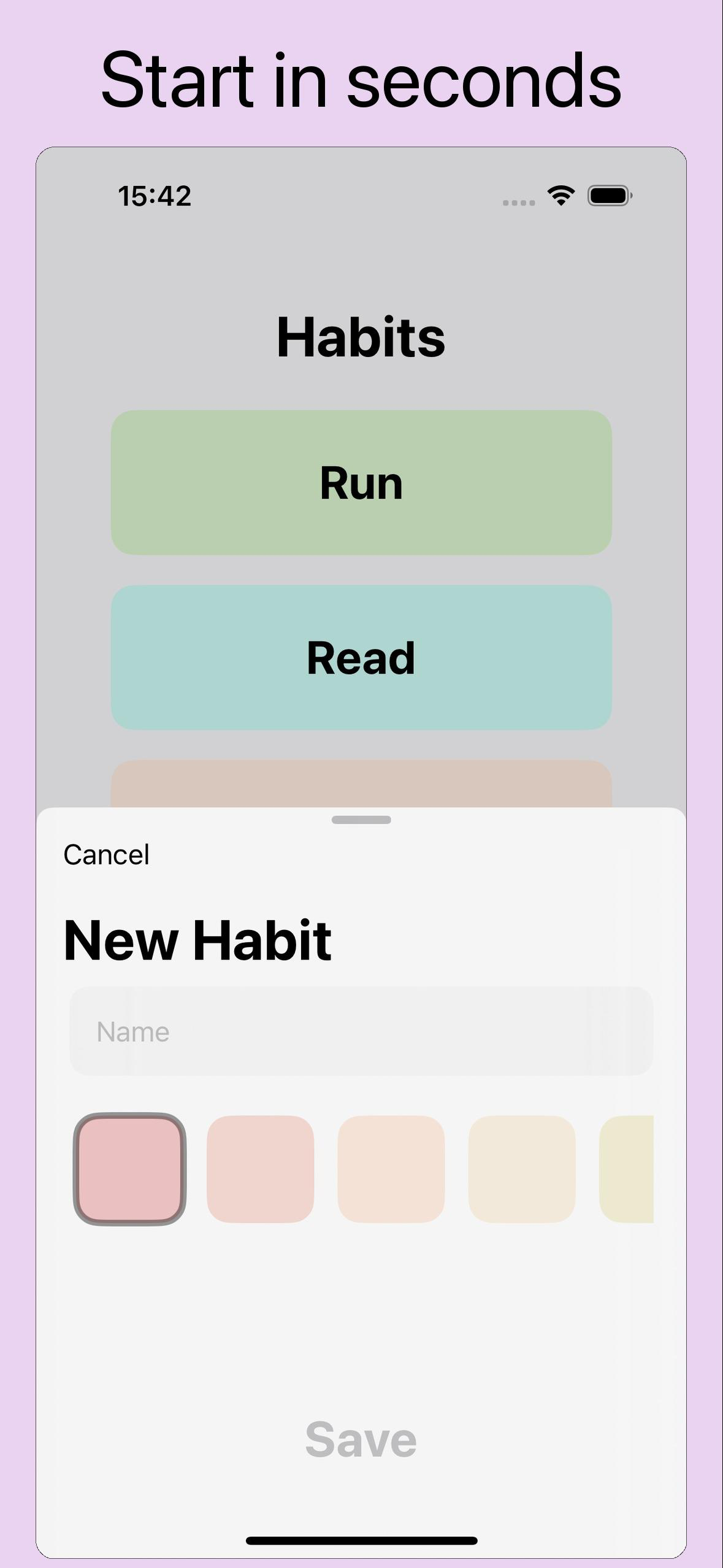 Habit Button screenshot 3