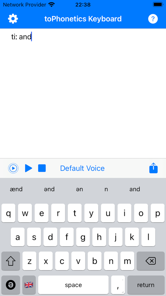 #1. toPhonetics IPA Keyboard (iOS) 由: Mu-sonic