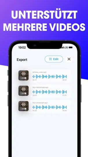 Screenshot von MP4 To MP3 - Videokonverter auf dem iPhone 3