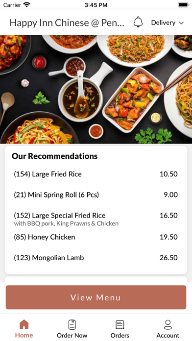 Happy Inn Chinese @ Restaurant Screenshot