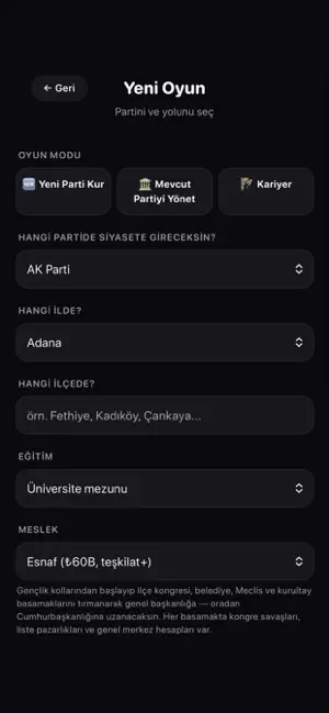 Seçim Simülasyonu:Parti Kur screenshot 4
