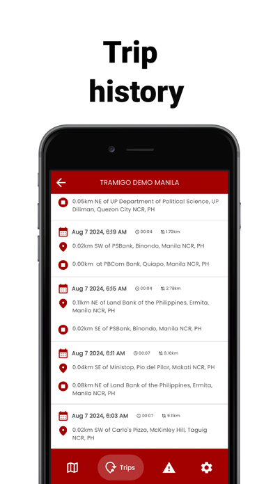 Tramigo iPhone screenshot 3 - Navigation app