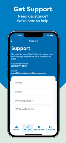 SmartStop Self Storage iPhone screenshot