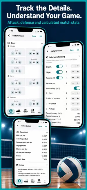 Volleyball+ Stats & Scorebook screenshot 2