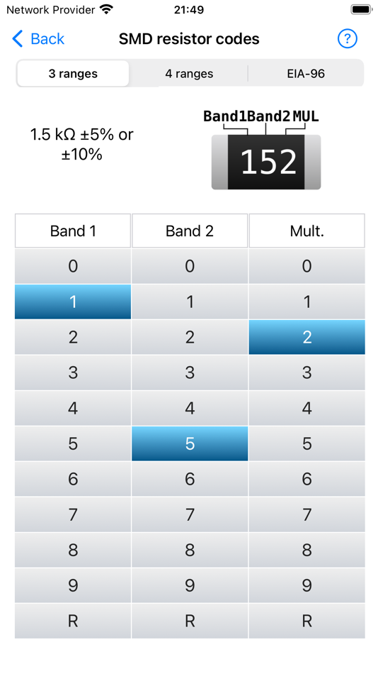 #2. Electronic Component Codes Pro (iOS) Ved: ALG Software Lab
