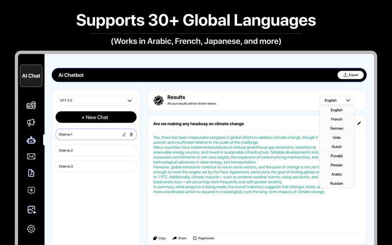 AI Chat Bot – Assistant IA Screenshot