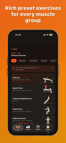 LogMus - Workout & Gym Log Screenshot 2 of 6