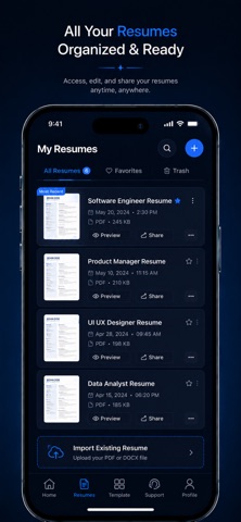 Resume Builder  ‎ iPhone screenshot